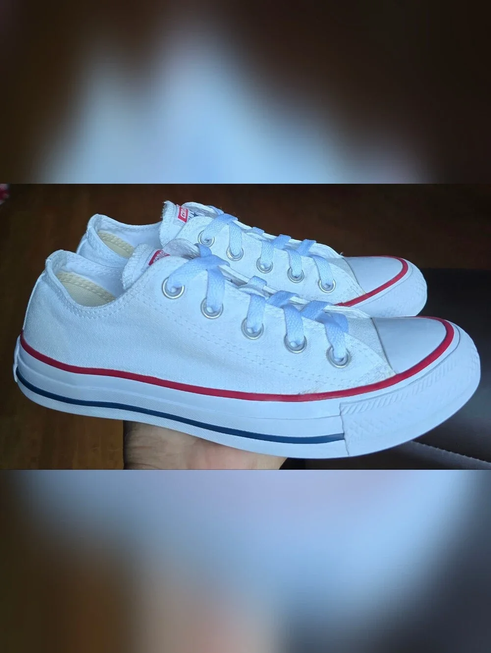 Sz 4 Men's/6 Women's CONVERSE CTAS WHITE LOW Casual Shoes - Picture 3 of 8